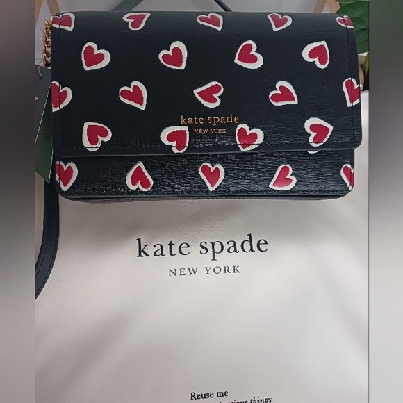 NWT Kate Spade - Morgan Stencil Hearts Embossed Crossbody Bag - Picture 14 of 14